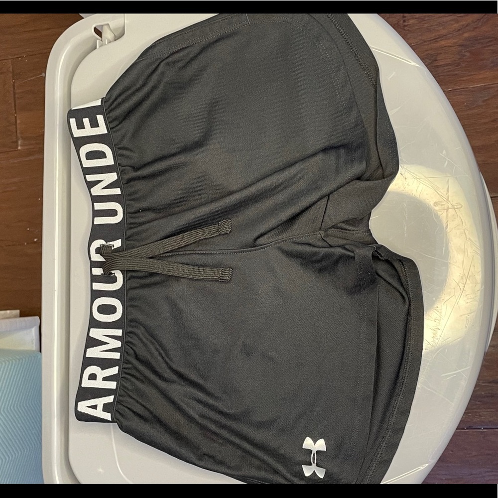 under armour black shorts